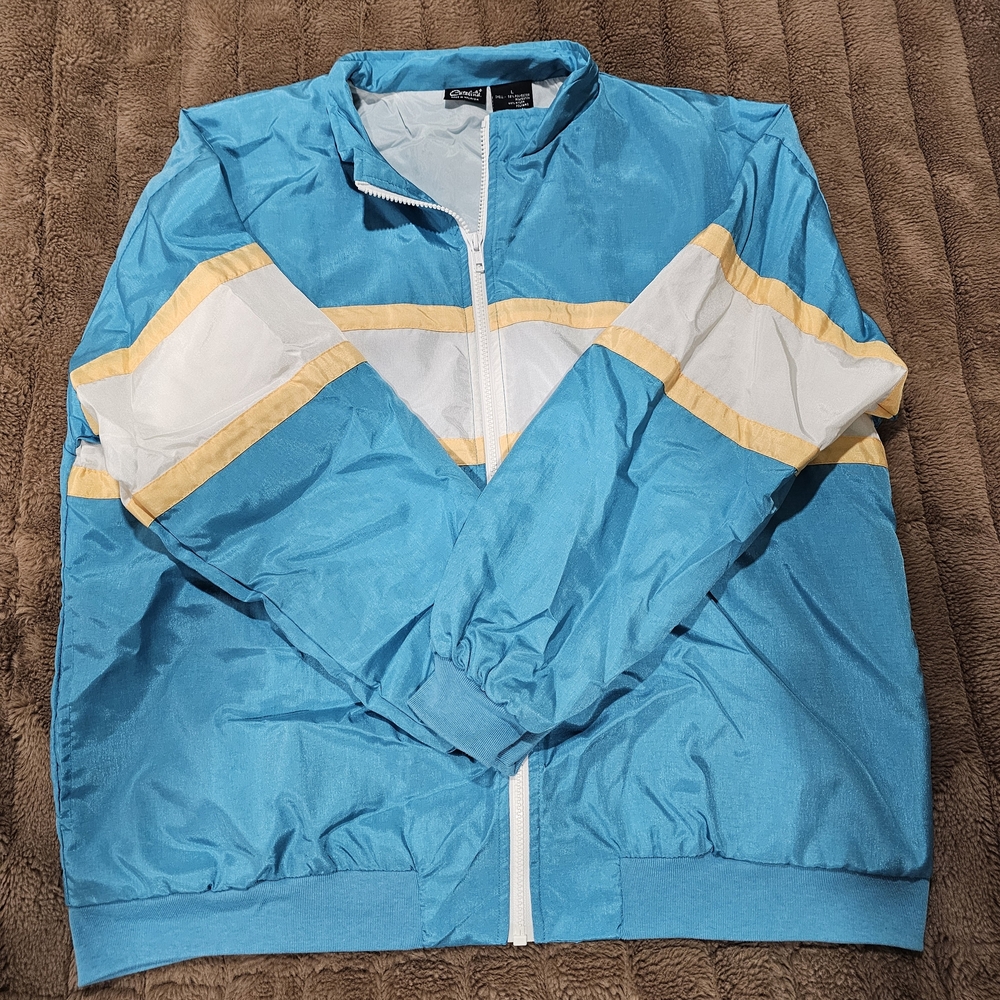 Catalina Blue, White, and Yellow Windbreaker